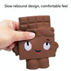 2 PCS TTPU1225 Slow Rebound Cartoon Cute Chocolate Decompression Toy(Brown)