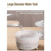 UFO Water Drop Aromatherapy Humidifier Desktop Remote Control Diffuser, Plug: EU Plug(Wood Grain)