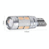 2 PCS T10 6W 10 SMD 5630 LED Error-Free Canbus Car Clearance Lights Lamp, DC 12V