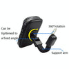 Outdoor Riding Motorcycle Bicycle Waterproof Mobile Phone Bracket,Style: Bicycle 5.5 inch Black