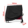 Outdoor Waterproof And Dustproof Table Tennis Table Cover, Size: 165x70x185cm(Black Outside Silver Inside)