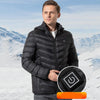 19 Zone 4 Control Black USB Winter Electric Heated Jacket Warm Thermal Jacket, Size: XXXL