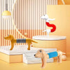 5 PCS Retractable Dog Puzzle Decompression Telescopic Tube Toy(Khaki)