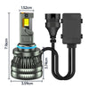 18 LED Three Copper Tube Aluminum Alloy Waterproof Thick Car Headlights, Bulb: H7