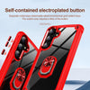 For Samsung Galaxy S24 FE 5G TPU + PC Lens Protection Phone Case with Ring Holder(Red)