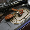 HP-A009 Motorcycle Cowhide Leather Induction Key Protective Cover for Harley Sportster S(Green)