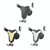 Gravity Navigation Car Air Outlet Triangular Mobile Phone Holder(Golden)
