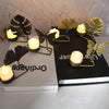 B Black Gold DH2303-03 Metal Retro Iron Art Candlesticks Ornament Table Candle Cup Decoration Props