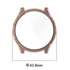 For Garmin Forerunner 265S PC + Tempered Glass Film Integrated Watch Protective Case(Transparent White)