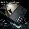 For Samsung Galaxy Z Fold6 Armor MagSafe PC Hybrid TPU Phone Case(Frosted Black)