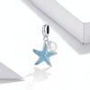 S925 Sterling Silver Starfish Pendant DIY Bracelet Necklace Accessories