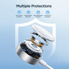JOYROOM S-IW007 3 in 1 USB to Dual 8 Pin + Magnetic Watch Wireless Charging Data Cable, Length: 1.2m(White)
