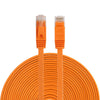 15m CAT6 Ultra-thin Flat Ethernet Network LAN Cable, Patch Lead RJ45 (Orange)