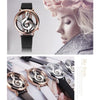Musical Notation Shaped Dial Leather Belt Quartz Watch for Women / Men(white)