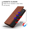 For Samsung Galaxy S22 Ultra 5G Strong Magnetic Frosted Flip Leather Phone Case(Coffee Color)