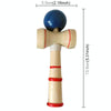 Classic Wooden Skill Toy Kendama with Extra String, Size: 13.5 x 5.5cm(Blue)