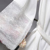 Robes  Elegant Sleepwear Sexy Lace Women Dressing Kimono Silk Bath Robe, Size:M(White)