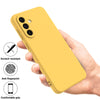 For Samsung Galaxy A36 Pure Color Liquid Silicone Shockproof Full Coverage Phone Case(Yellow)