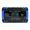 FOXSUR 12V-24V Car Motorcycle Truck Repair Battery Charger AGM Charger, US Plug (Blue)