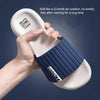 Men and Women Slippers Bathroom Bath Flip Flops Indoor Soft Sole Sandals, Size: 42/43(Dark Blue)