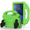 For Galaxy Tab A 7.0 T280/T285 EVA Material Children Flat Anti Falling Cover Protective Shell With Thumb Bracket(Green)