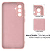For Samsung Galaxy A56 5G Pure Color Liquid Silicone Shockproof Full Coverage Phone Case(Pink)