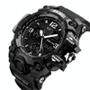 SKMEI 1155B Multifunctional Men Outdoor Sports Noctilucent Waterproof Large Dial Wrist Watch(Black)