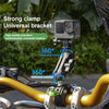 RUIGPRO Crab Clamp Action Camera Bracket 1/4 Dual-Head Crab 3-Stage Selfie Stick