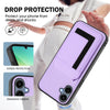 For Samsung Galaxy A06 4G CX01 Detachable Magsafe Magnetic Card Bag Phone Case(Light Purple)