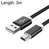 5 PCS Mini USB to USB A Woven Data / Charge Cable for MP3, Camera, Car DVR, Length:3m(Black)