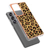 For Samsung Galaxy S25 Ultra 5G Electroplating Marble Dual-side IMD Phone Case(Leopard Print)