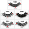 8pairs /Box Naturally Thick Eyelashes Large Curvature Curling False Eyelashes G880