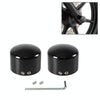For Harley Davidson Motorcycle Modified Front Axle Wheel Covers Front Axle Decorative Cover(Black)