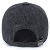 Winter Casual Baseball Cap Outdoor Thickened Warm Bomber Hats for Men, Hat Size:Adjustable(Dark Gray)