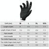 WEST BIKING Cycling Anti-slip Breathable Touch Screen Gloves, Size: XL(Black)
