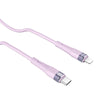 Nillkin 2.4A USB-C/Type-C to 8 Pin Silicone Data Cable, Length: 1.2m(Purple)