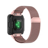 For Garmin Forerunner 35 / 30 Milanese Watch Band(Rose Pink)
