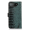For Asus ROG Phone 7 Crocodile Top Layer Cowhide Leather Phone Case(Green)