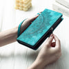 For Samsung Galaxy A36 Multi-Card Totem Zipper Leather Phone Case(Green)