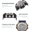 SMAEL 8079 Outdoor Multifunctional Dual Display Dial Waterproof Sports Watch(Black Gold)