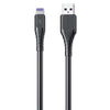 WK WDC-152 6A 8 Pin Fast Charging Data Cable, Length: 3m (Black)