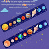 Children Universe Planet Cognition Puzzle Matching Board Early Learning Educational Toy, Style: Round Solar System