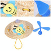 Pet Straw Dragonfly Hat (L) - Cat & Dog Summer Headdress
