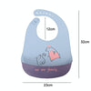Baby Oil Spray Waterproof Silicone Bib Ultra-thin Saliva Towel, Pattern: Good Bear 2