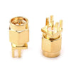 10x SMA Female Connector PCB Mount 1.6mm RF 50 Ohm Gold