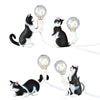 Cat Light Animal Table Lamp Mini Night Light, Power Plug:UK Plug(Look at the Tail)
