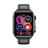 TK12 1.96 inch IP67 Waterproof Leather Band Smart Watch Supports ECG / Remote Families Care / Bluetooth Call / Body Temperature Monitoring(Black)