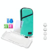 iplay Host Storage Bag Tempered Film + Rocker Cap + Protective Shell 7 in 1 Protection Bag Soft Bag Set For Switch Lite(Green Blue)