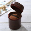 Small Lens Case Zippered PU Leather Pouch Box for DSLR Camera Lens, Size: 11x8x8cm(Coffee)