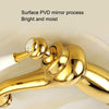 Antique Hot and Cold Bathroom Washbasin Faucet, Style: High Model+Water Inlet Pipe